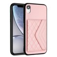 thumbnail image 1 of for iPhone XR Slim Case with Card Holders and Strap for Women, iPhone XR Phone Case Wallet PU Leather Kickstand RFID Blocking Flip Shockproof Wallet Case - Pink, 1 of 11
