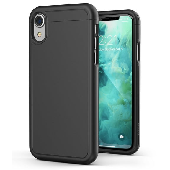 iPhone XR Slim Case Ultra Thin Protective Grip Cover (Slimshield) -Black