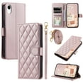 thumbnail image 1 of for iPhone XR Wallet Case, Premium PU Leather Magnetic Flip Folio Case with Wrist Strap Credit Card Holder for Women Men Crossbody Strap Phone Case Cover for iPhone XR, Rosegold, 1 of 9