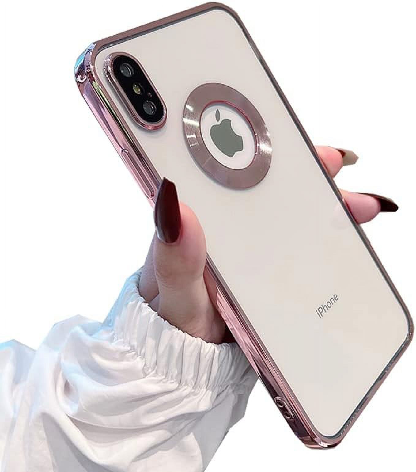 iPhone ケース カメラ 型 ピンク iPhoneX XS XR XSMax for iPhone XR XS Max Case Logo View,with Camera Lens