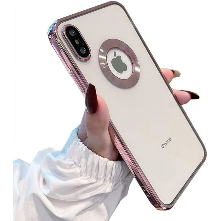 iPhone ケース カメラ 型 ピンク iPhoneX XS XR XSMax for iPhone XR XS Max Case Logo View,with Camera Lens
