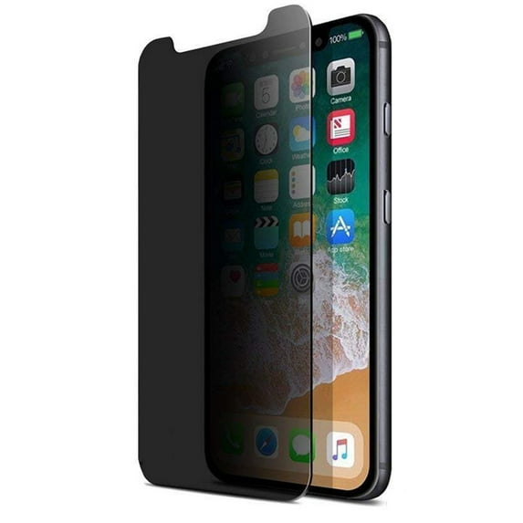 iPhone XS Max 11 Pro Max - Curved Tempered Glass Privacy Screen Protector Anti-Spy Anti-Peep 3D Edge Case Friendly