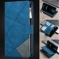 thumbnail image 1 of iPhone XS Max 6.5-inch Case,Dteck Shockproof Magnetic Leather Wallet Zipper 9 Cards Slot Pocket Case Hybrid Rubber Kickstand Cover with Strap for Apple iPhone XS Max,Blue, 1 of 9