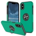 thumbnail image 1 of for iPhone XS Max Case, 360° Rotatable Ring Holder Kickstand Dual Layer Military-Grade Drop Tested Protection Support Car Holder Mount Magnetic Absorbing Bumper Phone Case, Darkgreen, 1 of 7