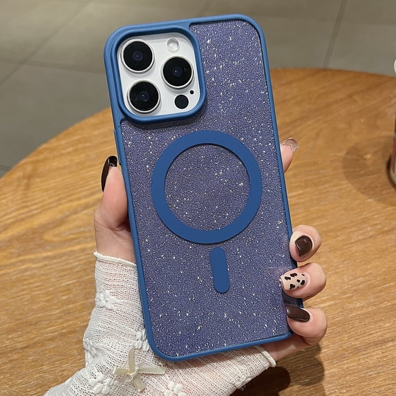 for iPhone XS Max Case, Sparkly Glitter Bling Back, Magnetic Support for MagSafe Shockproof Case, Crystal and Clear High-Duty Protection for iPhone XS Max Case -Sparkly Glitter