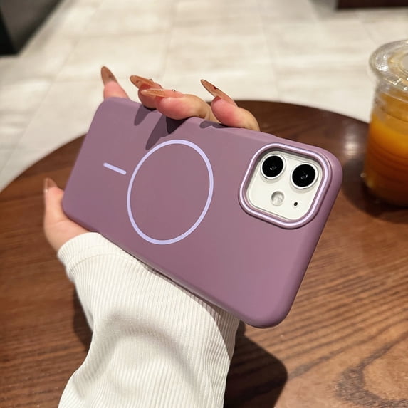 For iPhone XS Max Magnetic Case, Compatible with Magsafe Slim Fit Anti-Scratch Drop Protection Bumper Rugged Hard PC Back Cover Phone Case for Apple iPhone XS Max, Purple