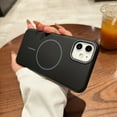 thumbnail image 1 of For iPhone XS Max Magnetic Case, Compatible with Magsafe Slim Fit Anti-Scratch Drop Protection Bumper Rugged Hard PC Back Cover Phone Case for Apple iPhone XS Max, Black, 1 of 6