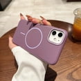 thumbnail image 1 of For iPhone XS Max Phone Case [Compatible with Magsafe] [Minimalist Design] Ultra Slim Anti-Fingerprint Anti-Scratch Anti-fall Shockproof Protective Thin Fit Hard PC Rugged Phone Case,Purple, 1 of 7