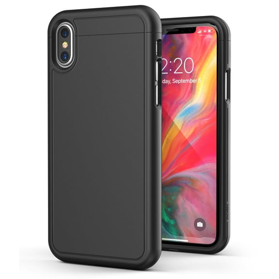 iPhone XS Max Slim Case Ultra Thin Protective Grip Cover (Slimshield) -Black