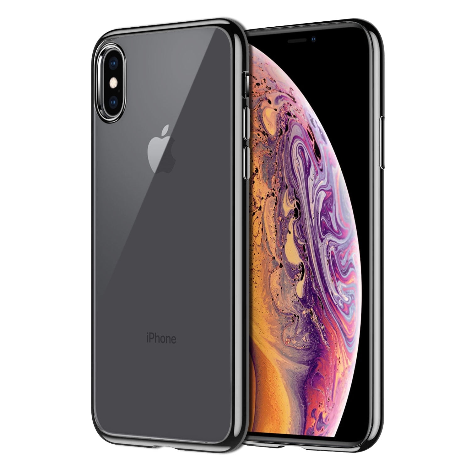 iPhone XS Max, Slim Transparent Case with TPU Frame for Apple iPhone XS