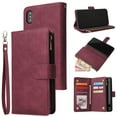 thumbnail image 1 of iPhone XS Max Wallet Case, Dteck Soft Leather Zipper Wallet Case Magnetic Buckle Horizontal Flip Cover with 5 Card Slots/Photo Pocks For Apple iPhone XS Max 6.5 inch 2018, Winered, 1 of 8
