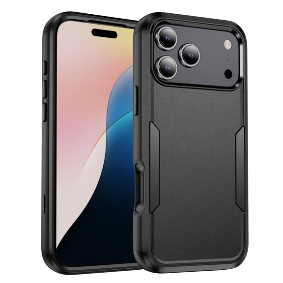 For iPhone XS/X (5.8") Shockproof Hybrid Case, Dual-layer Case, Drop Proof, Anti-Scratch, Anti-Fingerprint, Protective Lightweight Phone Case for Women Men, Red