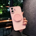 thumbnail image 1 of for iPhone XS/X Case with Magnetic Invisible Stand [Military Drop Protection] [Compatible with MagSafe] Hybrid Shockproof Slim Translucent Anti-Slip For iPhone XS/X,Pink, 1 of 11