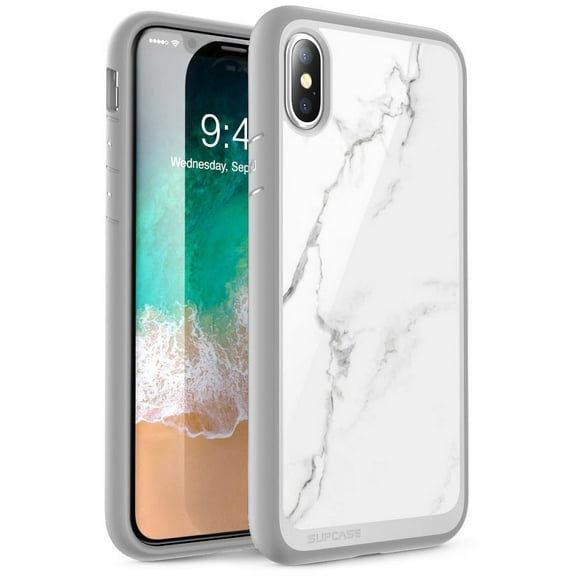 iPhone XS&nbsp;Max&nbsp;case, SUPCASE [Unicorn Beetle Style] Premium Hybrid Protective Clear Case for for iPhone Xs Max 6.5 inch 2018 Release (Marble)