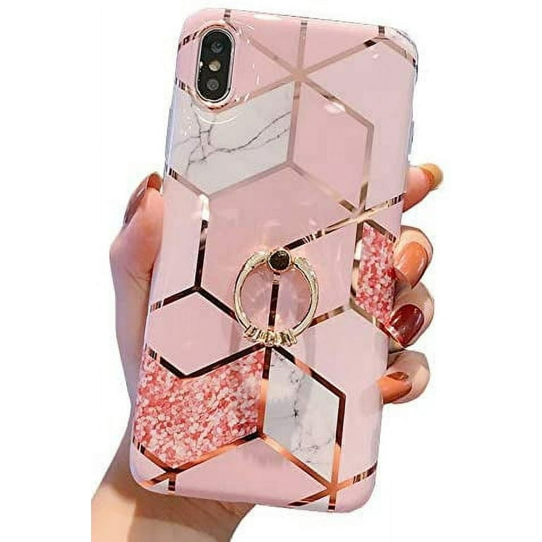iPhone Xs Case,iPhone X Case Marble Cute Fashion for Women