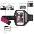 thumbnail image 1 of iPhone Xs Max Active Sports Armband Universal Sport Running Armband Screen Size Pouch For Workout + Key Holder - Hot Pink, 1 of 1
