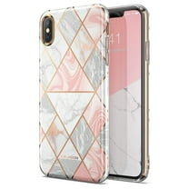 iPhone Xs Max Case, [Stylish Backing Design] i-Blason [Cosmo Lite] Premium Hybrid Slim Protective Bumper Case with Camera Protection for iPhone Xs Max 6.5 inch (2018 Release) (Marble)