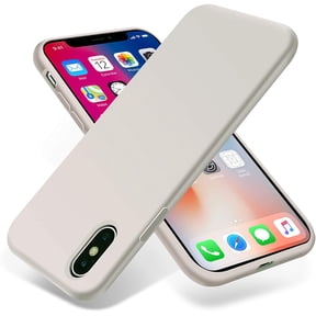 iPhone Xs Max Case,Ultra Slim Fit iPhone Case Liquid Silicone Gel Cover with Full Body Protection Anti-Scratch Shockproof Case Compatible with iPhone Xs Max, (White Stone)