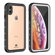 iPhone Xs Max Waterproof Case, CaseTech TRE Series, Waterproof IP68 Certified Shockproof with Clear Back Slim Cover, 2018 6.5 inch