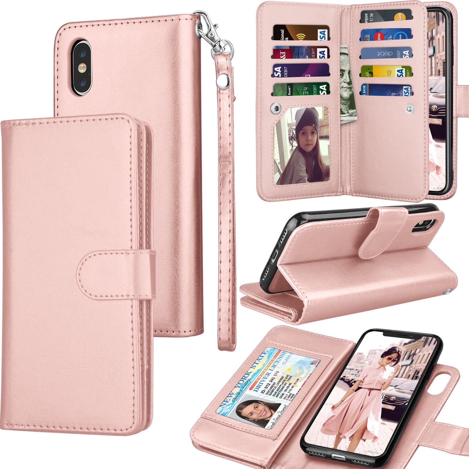 iPhone Wallet Case Cover, PU Leather with Card Nigeria Ubuy