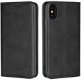 thumbnail image 1 of for iPhone Xs Wallet Case,Premium PU Leather Flip Folio Case with Card Slot, Stand Holder and Magnetic Closure [TPU Shockproof Interior Protective Case] for iPhone Xs,Black, 1 of 8