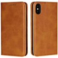 thumbnail image 1 of for iPhone Xs Wallet Case,Premium PU Leather Flip Folio Case with Card Slot, Stand Holder and Magnetic Closure [TPU Shockproof Interior Protective Case] for iPhone Xs, Khaki, 1 of 8