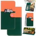 thumbnail image 1 of for iPhone iPhone 16 Pro Max Wallet Case, RFID Blocking PU Leather Magnetic Closure Shockproof Case, Cute Embossed Cat/Dog with Credit Card Slots & Wrist Strap for Women Girls,Darkgreen, 1 of 10