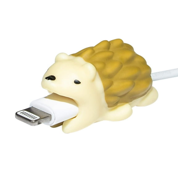 iPhone or Android Cable Protectors Animal Biters - 2pk Hedgehog