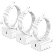 for iPhone 17 16 15 Charger, 3 Pack 20W USB CCharger With 6ft C to C Cable Compatible With iPhone 17/ iPhone 17/17 Air/17 Pro/17 Pro Max/16/16 Pro/16 Pro Max/16 Plus/15 Series/iPad Air/iPad Pro
