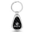 thumbnail image 1 of iPick Image for Buick Real Black Carbon Fiber Chrome Metal Teardrop Key Chain, Official Licensed, 1 of 7