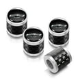 thumbnail image 1 of iPick Image for Chevrolet Black Logo in Black on Real Carbon Fiber Barrel Silver Aluminum Tire Valve Stem Caps, Official Licensed, 1 of 5