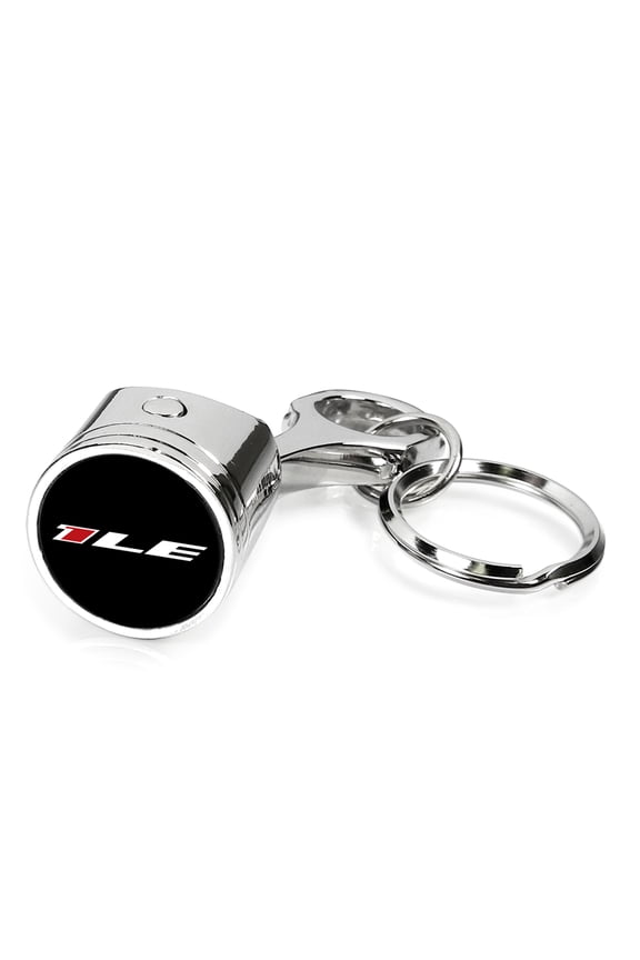 for Chevrolet Camaro 1LE Engine Piston Style Chrome Metal Key Chain, Official Licensed