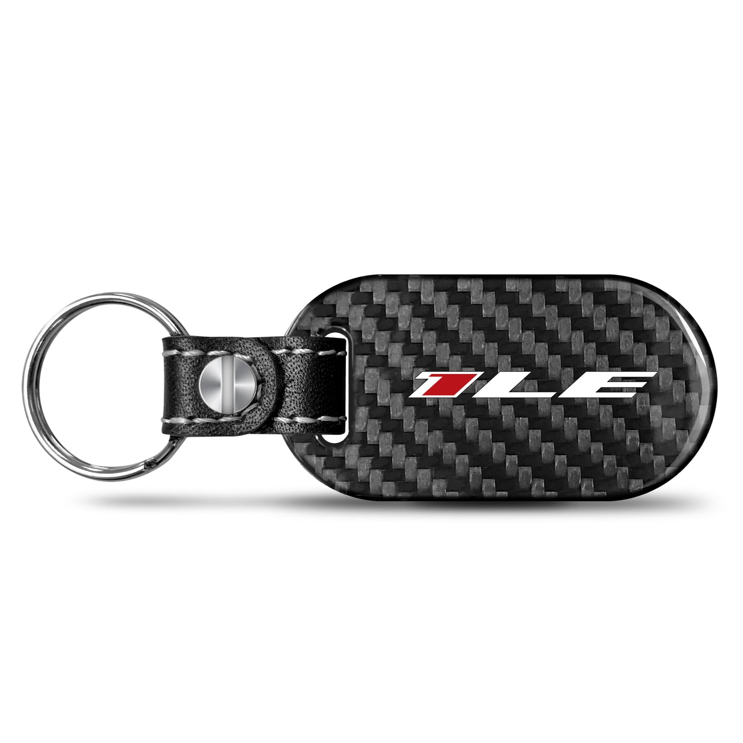 iPick Image for Chevrolet Camaro 1LE Real Black Carbon Fiber Tag Style Key Chain, Official Licensed