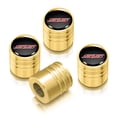 thumbnail image 1 of iPick Image for Chevrolet Camaro SS Logo in Black on Golden Aluminum Cylinder-Style Tire Valve Stem Caps, Official Licensed, 1 of 4