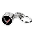 thumbnail image 1 of iPick Image for Chevrolet Corvette C8 Engine Piston Style Chrome Metal Key Chain, Official Licensed, 1 of 5