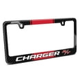 thumbnail image 1 of iPick Image for Dodge Charger R/T Red Racing Stripe Black Real Carbon Fiber License Plate Frame, Official Licensed, 1 of 7