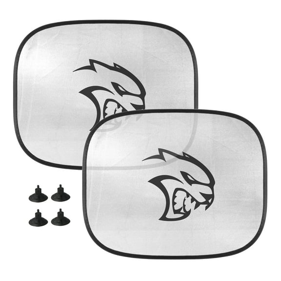 iPick Image for Dodge SRT Hellcat Car Side Window Mesh Sun Shades for Baby Children UV Protection, 2 Pack, Official Licensed