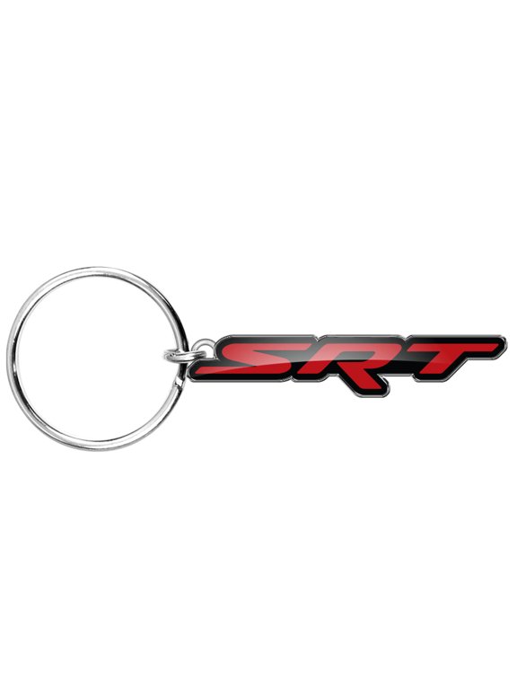 for Dodge SRT Logo Full-Color Die-Cut Metal Key Chain, Key-Charm, Official Licensed