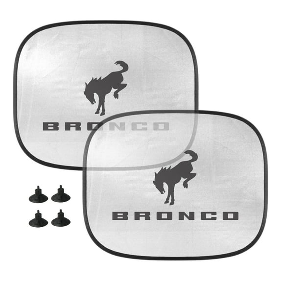 iPick Image for Ford Bronco Car Side Window Mesh Sun Shades for Baby Children UV Protection, 2 Pack, Official Licensed