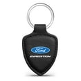 thumbnail image 1 of iPick Image for Ford Expedition Black Real Leather Shield-Style Key Chain, Official Licensed, 1 of 4