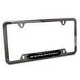 thumbnail image 1 of iPick Image for Ford Explorer Black Insert Gunmetal Chrome Stainless Steel License Plate Frame, Official Licensed, 1 of 7