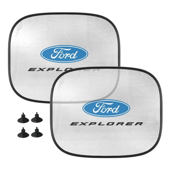 iPick Image for Ford Explorer Car Side Window Mesh Sun Shades for Baby Children UV Protection, 2 Pack, Official Licensed