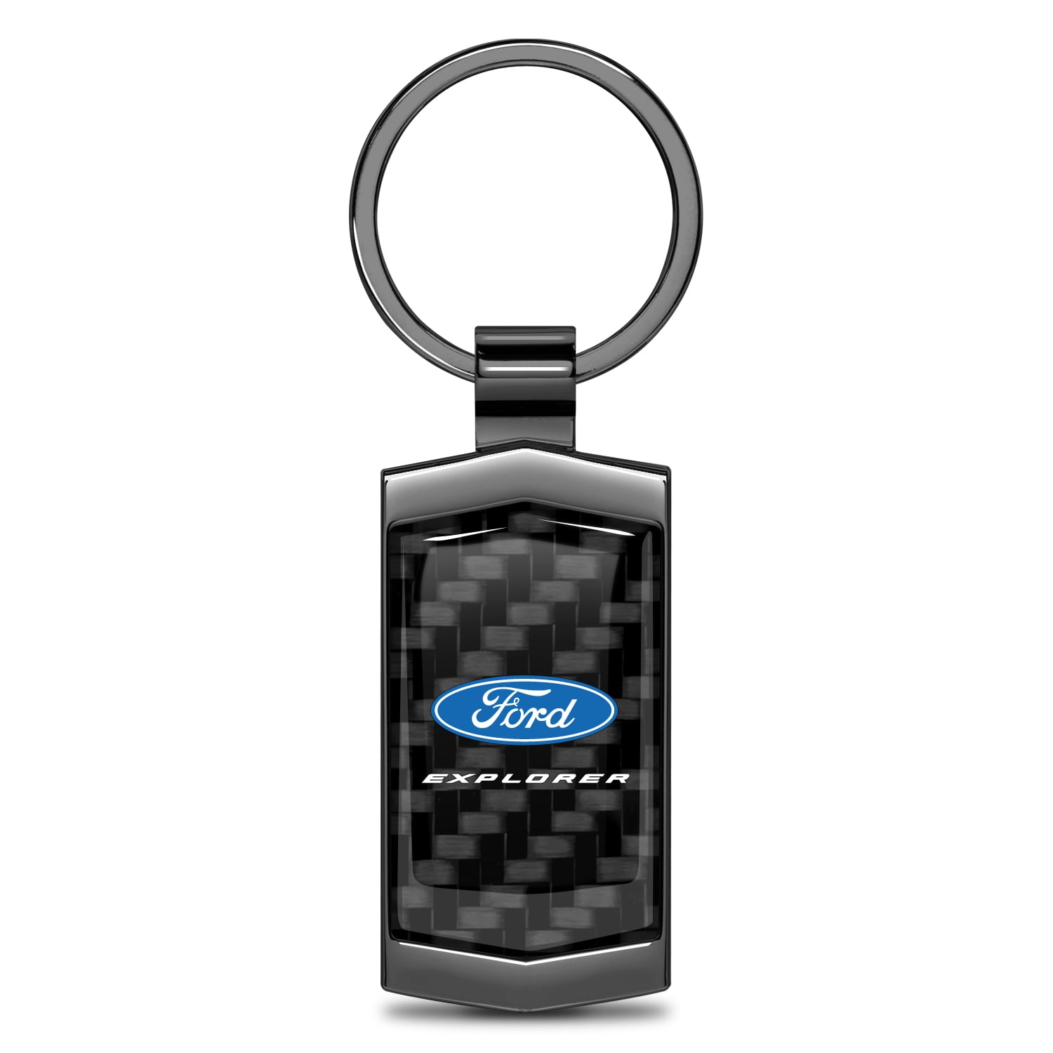 iPick Image for Ford Explorer Real Black Carbon Fiber Gunmetal Metal ...