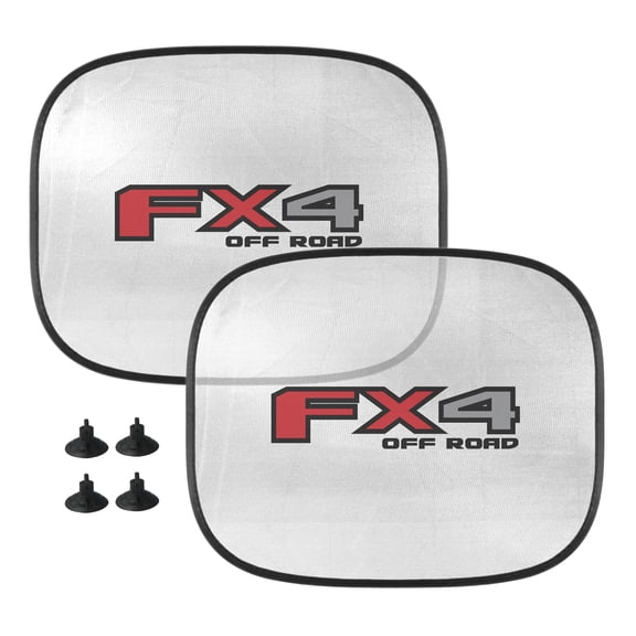 iPick Image for Ford F-150 FX4 Off Road Car Side Window Mesh Sun Shades for Baby Children UV Protection, 2 Pack, Official Licensed
