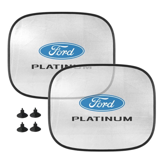iPick Image for Ford F-150 Platinum Car Side Window Mesh Sun Shades for Baby Children UV Protection, 2 Pack, Official Licensed