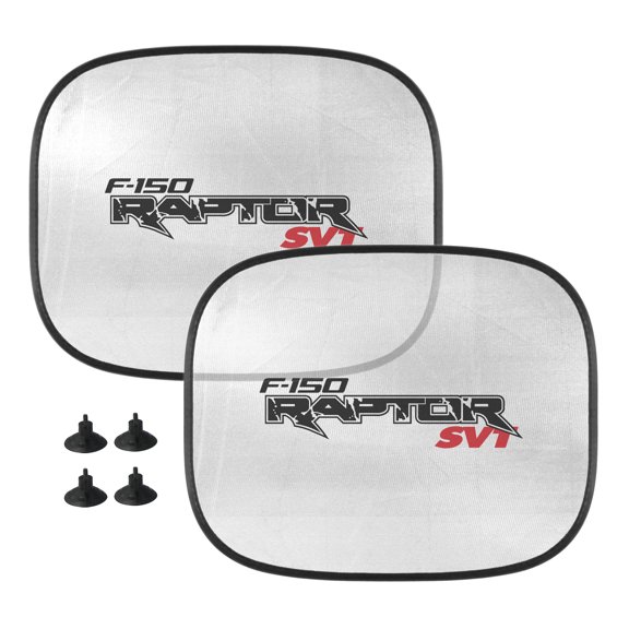 iPick Image for Ford F-150 Raptor SVT Car Side Window Mesh Sun Shades for Baby Children UV Protection, 2 Pack, Official Licensed