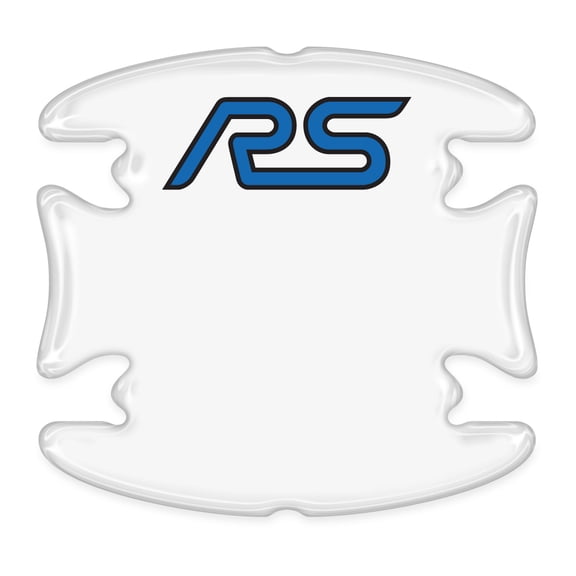 iPick Image for Ford Focus RS Universal Car Door Handle Cup Protector Clear Decal Stickers, Pair, Official Licensed