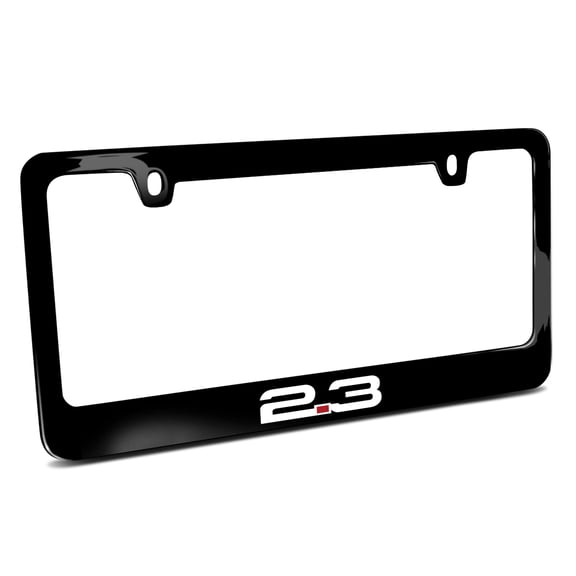 iPick Image for Ford Mustang 2.3L EcoBoost Black Metal License Plate Frame, Official Licensed