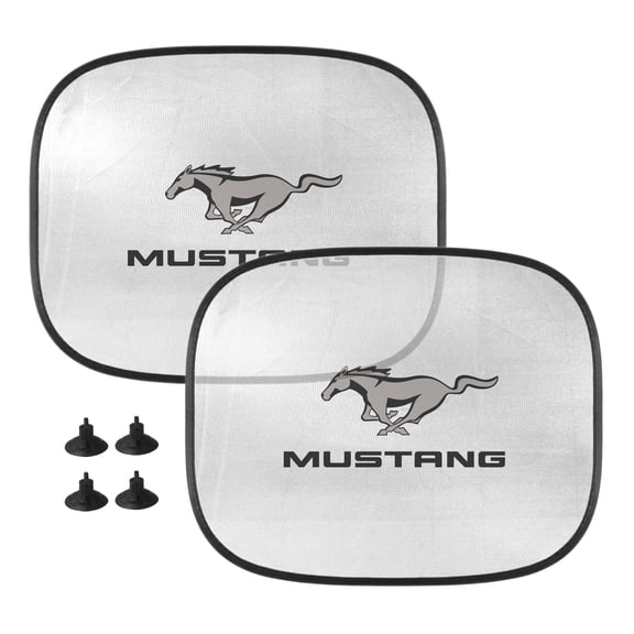 iPick Image for Ford Mustang Car Side Window Mesh Sun Shades for Baby Children UV Protection, 2 Pack, Official Licensed