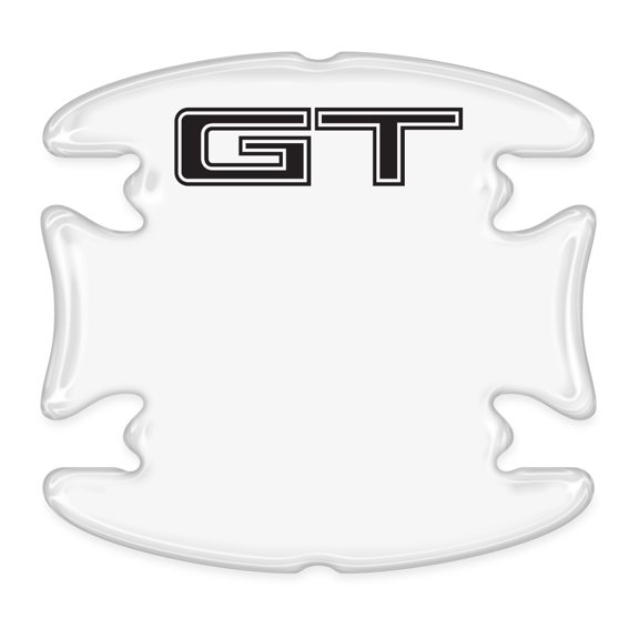 iPick Image for Ford Mustang GT Universal Car Door Handle Cup Protector Clear Decal Stickers, Pair, Official Licensed